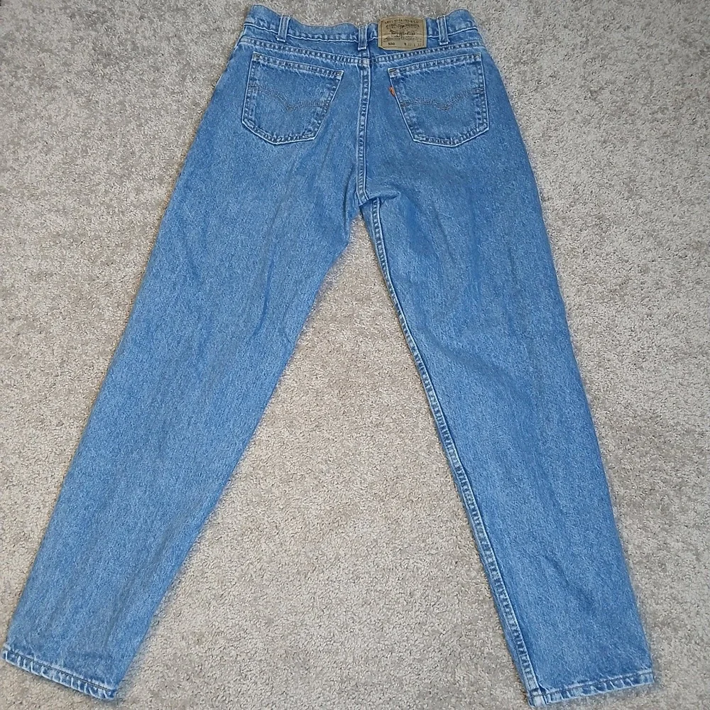 Vintage Levis 550 Orange Tab Mens 33x32 Made in USA Relaxed Tapered Jeans Blue